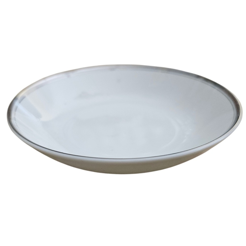 Crown Empire Countess Fine China‎ Fruit Bowl White Silver Trim Made Japan 5.5in
